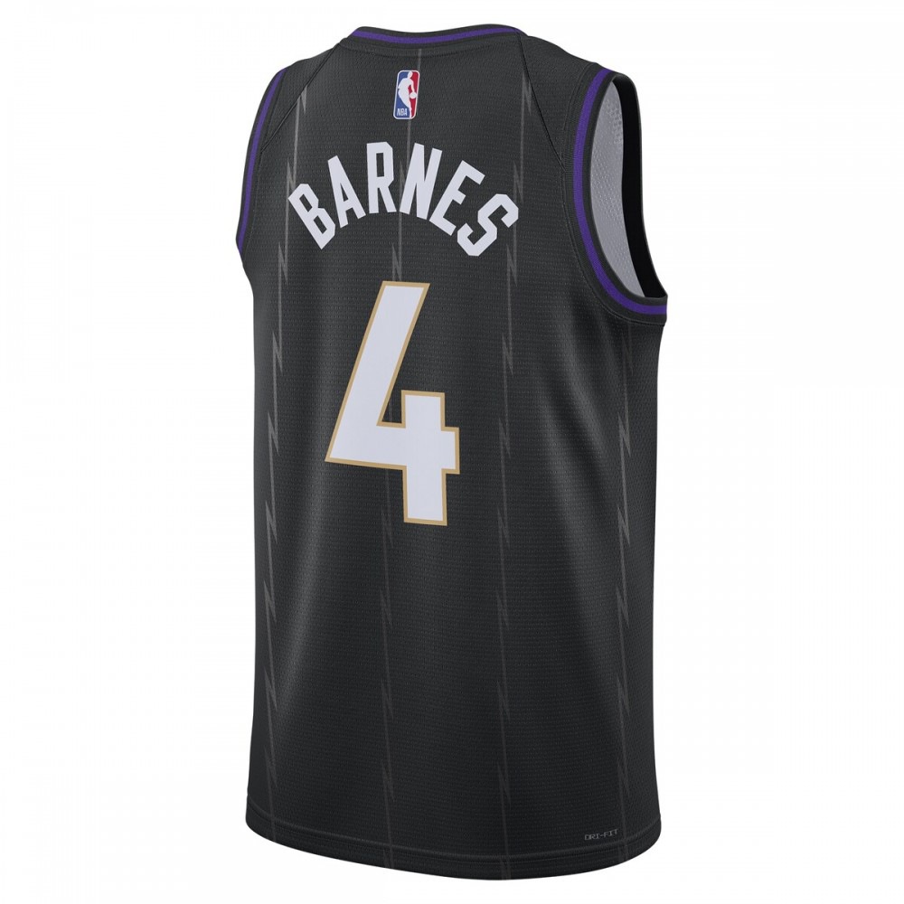 Scottie Barnes Toronto Raptors Unisex 2024/25 Swingman Player Jersey - City Edition - Black-Pro Kit Vault | Brand New 26/27 Sports Jerseys